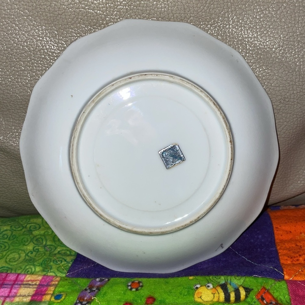 VINTAGE 1950’s NASCO DEL CORONADO Decorative Plate with Gold Trim - Picture 4 of 5